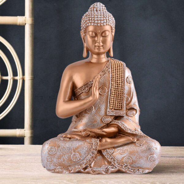 Buddha Idol Statue Showpiece Gift Gifting Item Polystone Home Decor Decoration