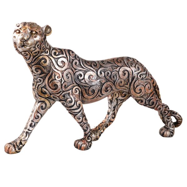 Panther Standing Position Animal Showpiece Antique Sculpture for Home Decor Showpiece Figurine - Image 4