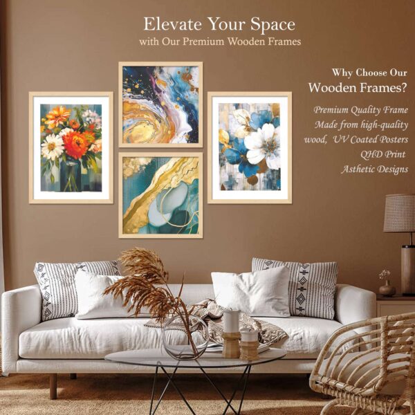 SET OF 4 DIGITAL WALL PAINTING - Image 2