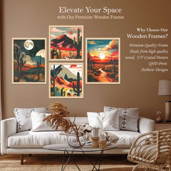 SET OF 4 DIGITAL WALL PAINTING - Image 2