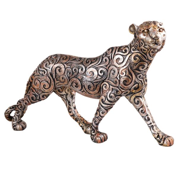 Panther Standing Position Animal Showpiece Antique Sculpture for Home Decor Showpiece Figurine - Image 3